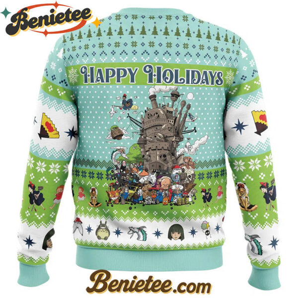 Happy Holidays Studio Ghibli Ugly Christmas Sweater