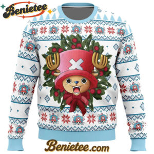 Happy Tony Tony Chopper One Piece Ugly Christmas Sweater