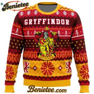 Harry Potter Gryffindor House Ugly Christmas Sweater