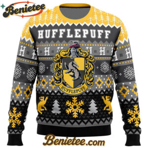 Harry Potter Hufflepuff House Ugly Christmas Sweater