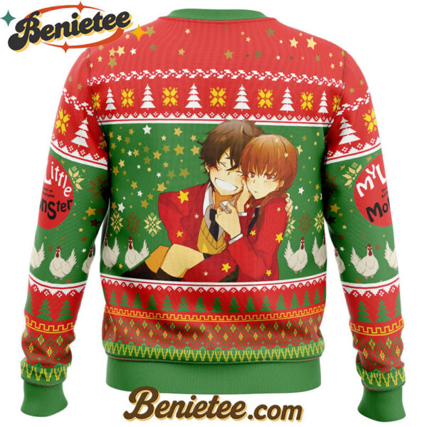 Haru and Shizuku My Little Monster Ugly Christmas Sweater