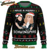 Have A Merry Schwingmas Wayne's World Ugly Christmas Sweater