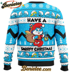 Have a Smurfy Christmas Smurfs Ugly Christmas Sweater
