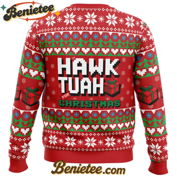 Hawk Tuah For Christmas Ugly Christmas Sweater