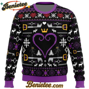 Hearts Kingdom Hearts Ugly Christmas Sweater