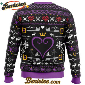 Hearts Kingdom Hearts Ugly Christmas Sweater