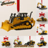 Heavy Equipment Advent Calendar 2025 - 24 Die-cast Machines, Christmas Countdown Advent Calendar Gift Box with 24 Acrylic Ornaments