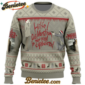 Helfe Das Monstrum Monster Ugly Christmas Sweater