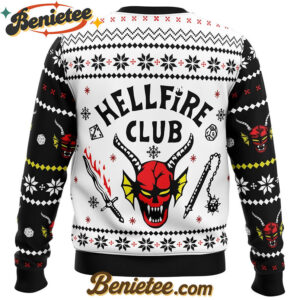 HellFire Club Stranger Things Ugly Christmas Sweater