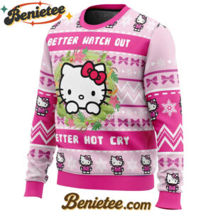 Hello Kitty is Coming to Town Ugly Christmas Sweater