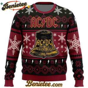 Hells Bells ACDC Ugly Christmas Sweater