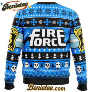 Heroes Always Arrive Fire Force Ugly Christmas Sweater