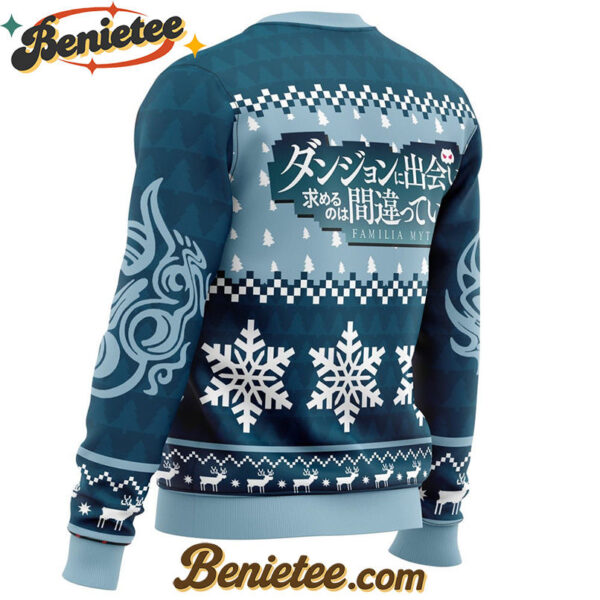 Hestia Familia Emblem DanMachi Ugly Christmas Sweater
