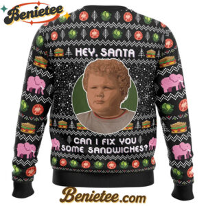 Hey Santa Can I Fix You Some Sandwiches Bad Santa Ugly Christmas Sweater