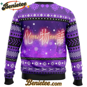 Hitagi and Koyomi Bakemonogatari Ugly Christmas Sweater