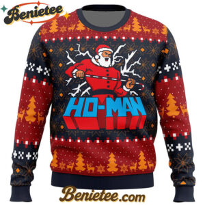 Ho-Man Santa Claus Ugly Christmas Sweater