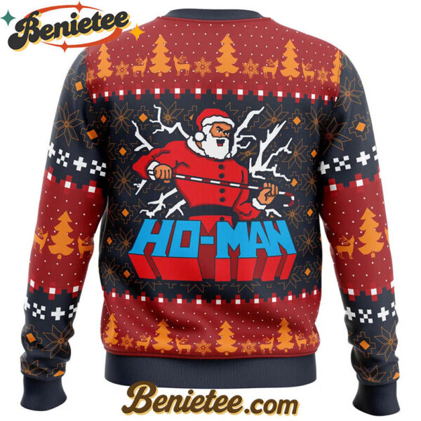 Ho-Man Santa Claus Ugly Christmas Sweater