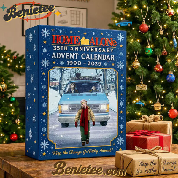 Home Alone Movie Advent Calendar 2025, Christmas Countdown Advent Calendar Gift Box with 24 Acrylic Ornaments
