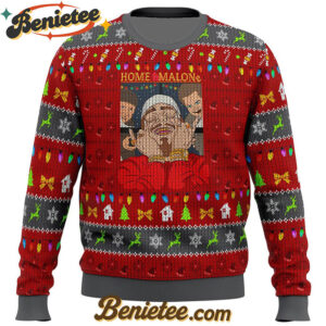 Home Malone Meme Ugly Christmas Sweater
