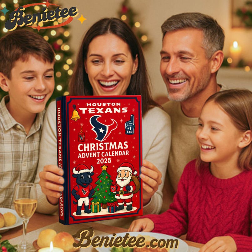 Houston Texans Advent Calendar 2025 24TH ANNIVERSARY Christmas Gift, Christmas Idea, Christmas Countdown Advent Calendar Gift Box with 24 Acrylic Ornaments