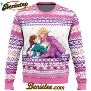Howl and Sophie Howl's Moving Castle Ugly Christmas Sweater