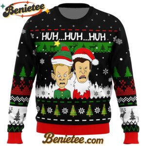 Huh...Huh...Huh... Beavis and Butthead Ugly Christmas Sweater