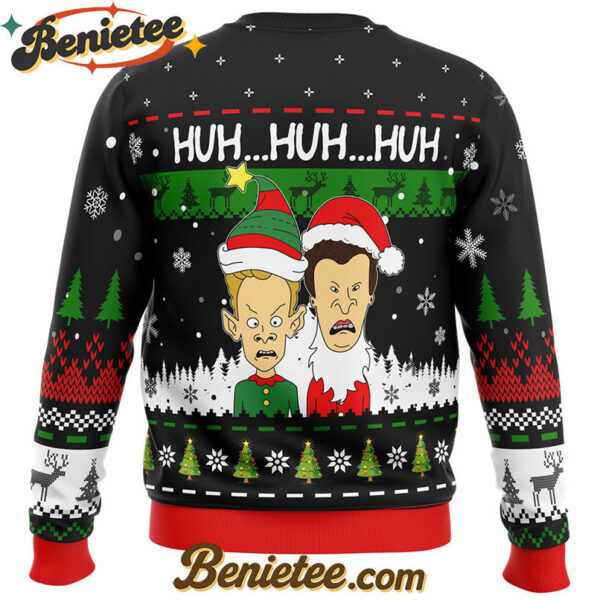 Huh...Huh...Huh... Beavis and Butthead Ugly Christmas Sweater