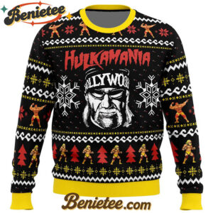 Hulkamania Hulk Hogan Ugly Christmas Sweater