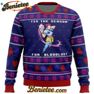 Hunter X Hunter Hisoka Tis the Season for Bloodlust Ugly Christmas Sweater
