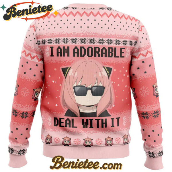 I Am Adorable Spy X Family Ugly Christmas Sweater