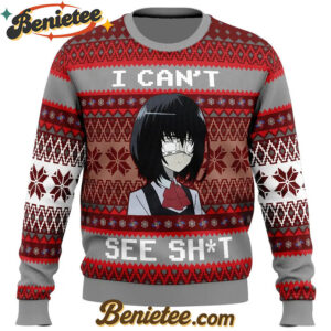 I Can't See Mei Misaki Another Ugly Christmas Sweater