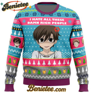 I Hate All Ouran High School Host Club Ugly Christmas Sweater