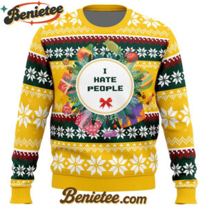 I Hate People Parody Ugly Christmas Sweater