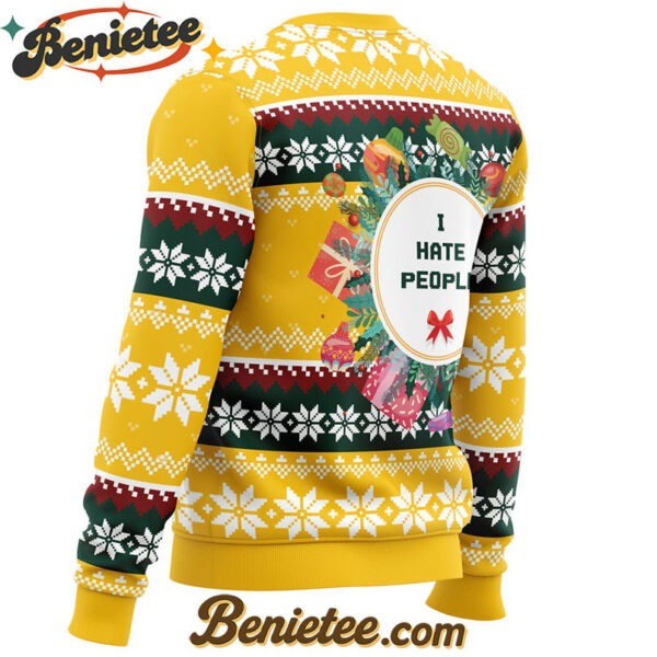 I Hate People Parody Ugly Christmas Sweater