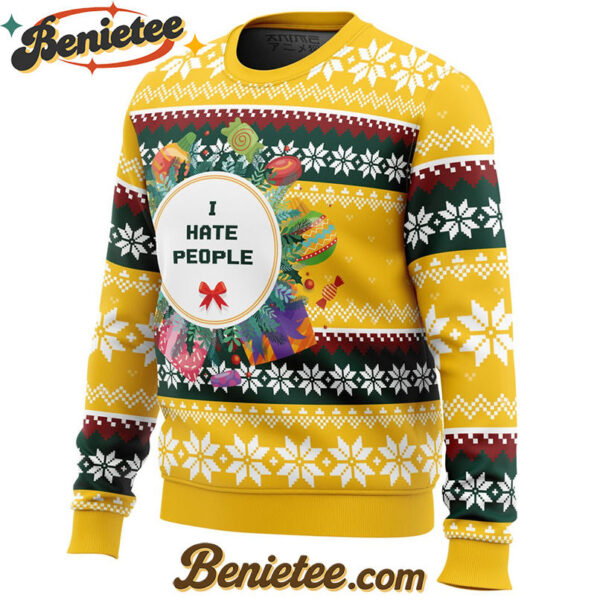 I Hate People Parody Ugly Christmas Sweater