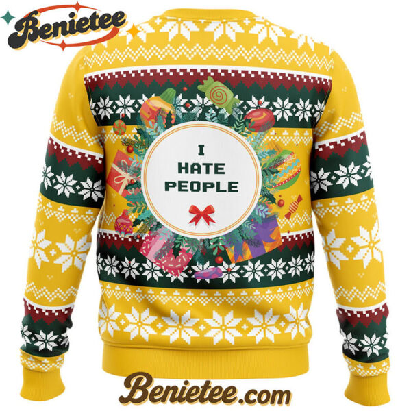 I Hate People Parody Ugly Christmas Sweater