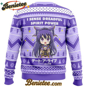 I Sense Dreadful Spirit Power Date A Live Ugly Christmas Sweater