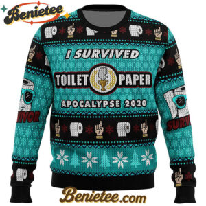 I Survived Toilet Paper Apocalypse 2020 Ugly Christmas Sweater