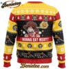 I Want To Eat Meat Luffy One Piece Ugly Christmas Sweater