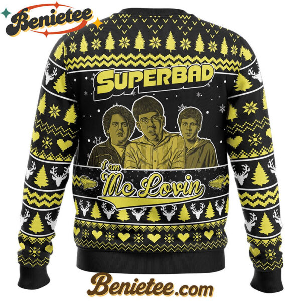 I am Mc Lovin Superbad Ugly Christmas Sweater
