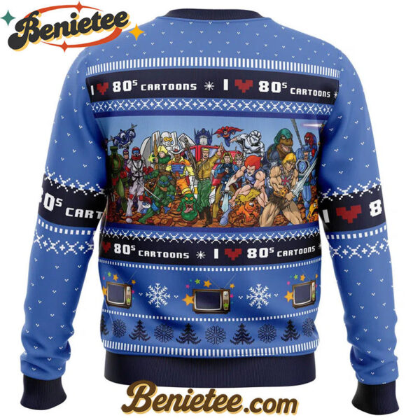 I love the 80s Cartoons Ugly Christmas Sweater