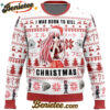 I was Born to Kill Christmas Elfen Lied Ugly Christmas Sweater