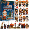 Illinois Fighting Illini 135th Anniversary 2025 Advent Calendar, Christmas Countdown Advent Calendar Gift Box with 24 Acrylic Ornaments