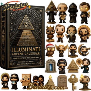 Illuminati 250th Anniversary Advent Calendar, Christmas Countdown Advent Calendar Gift Box with 24 Acrylic Ornaments