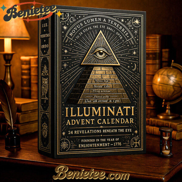 Illuminati 250th Anniversary Advent Calendar, Christmas Countdown Advent Calendar Gift Box with 24 Acrylic Ornaments