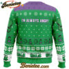 I'm Always Angry The Incredible Hulk Marvel Ugly Christmas Sweater