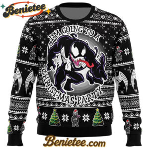 I'm Going to a Christmas Party Venom Ugly Christmas Sweater