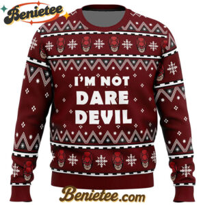 I'm not Daredevil Marvel Ugly Christmas Sweater