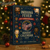 Indiana Fever 26th Anniversary Pop Advent Calendar, Christmas Countdown Advent Calendar Gift Box with 24 Acrylic Ornaments