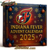 Indiana Fever Advent Calendar 2025, Christmas Countdown Advent Calendar Gift Box with 24 Acrylic Ornaments